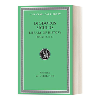 英文原版 Library of History Volume V 古希腊狄奥多罗斯Diodorus Siculus 历史丛书卷五第12.41-13册 原文希英对照 进口书