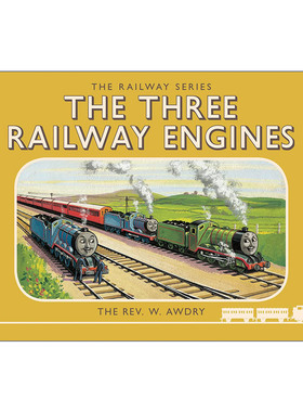 英文原版 The Railway Series The Three Railway Engines 托马斯小火车精装绘本 铁路系列 三个火车头 英文版 进口英语原版书籍