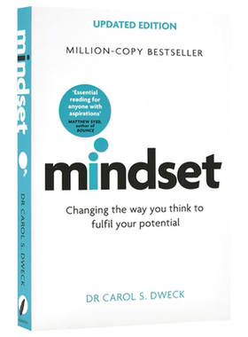 思维模式 改变你的思维方式 发挥你的潜力 英文原版 Mindset - Updated Edition 卡罗尔·德韦克 英文版 进口英语书籍