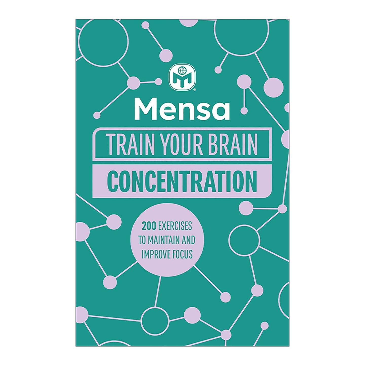 英文原版 Mensa Train Your Brain Concentration 门萨训练你的大脑专注力 200个练习 英文版 进口英语原版书籍