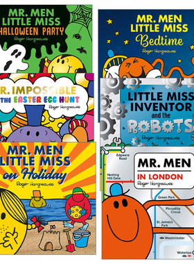 奇先生妙小姐6册 英文版 Mr. Men and Little Miss Picture Books 亲子启蒙卡通故事书 英语绘本3-9岁儿童英语绘本 进口英文原版书