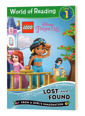 英文原版 World of Reading LEGO Disney Princess: Lost and Found (Level 1)迪士尼儿童绘本分级读物分级读物1 英文版