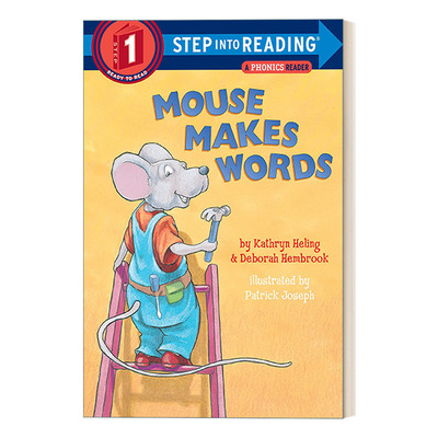 英文原版 Step into Reading 1 -Mouse Makes Words A Phonics Reader 老鼠造词 拼音 英文版 进口英语原版书籍