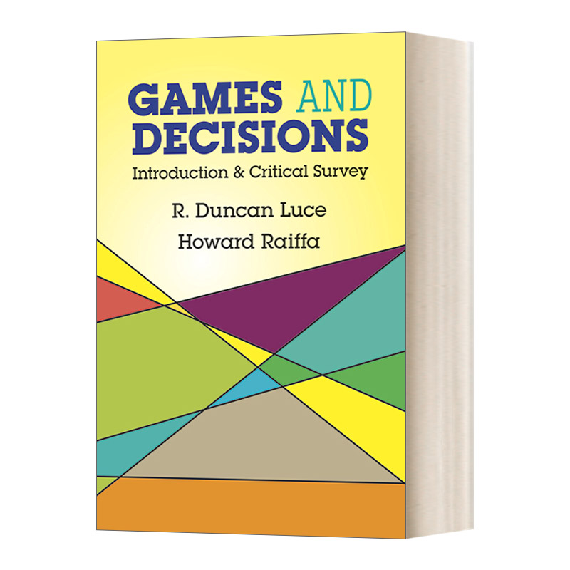 英文原版 Games and Decisions Introduction and Critical Survey 博弈与决策 英文版 进口英语原版书籍