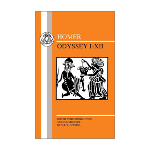 书籍 进口原版 Homer Odyssey 希腊语文本系列 XII Stanford 原版 荷马史诗奥德赛 卷1