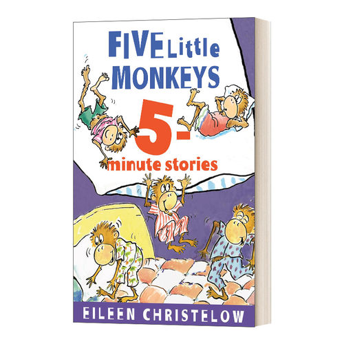 英文原版 Five Little Monkeys 5-Minute Stories  五只小猴子 5分钟故事合集 廖彩杏书单 英文版 进口英语原版书籍