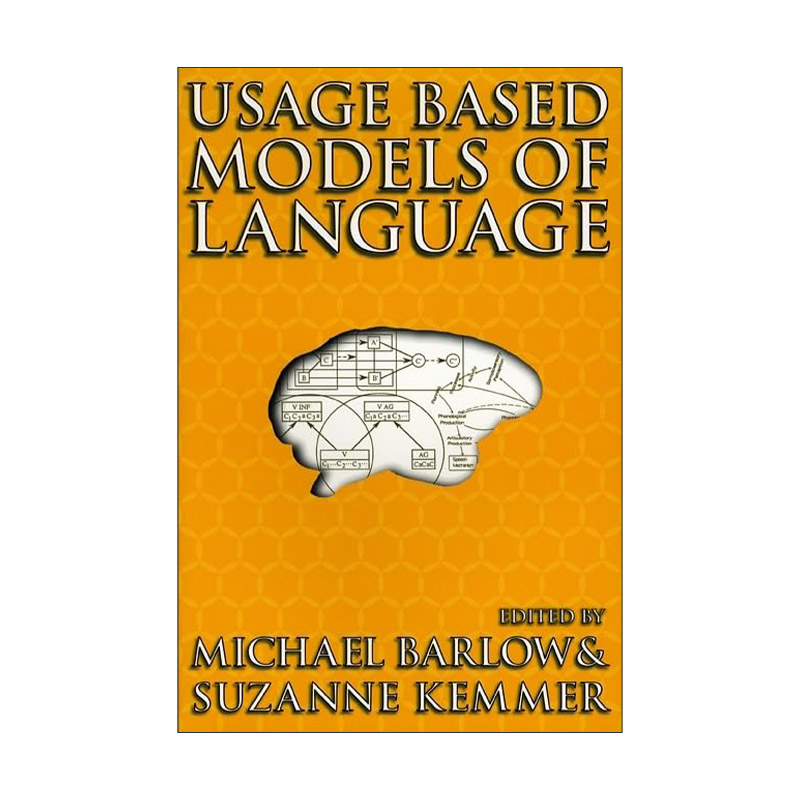 英文原版 Usage Based Models of Language 基于用法的语言模型 亚太语料库语言学协会主席Michael Barlow英文版 进口英语原版书籍
