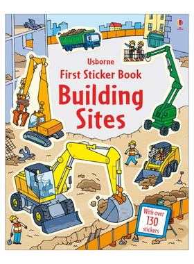 英文原版 First Sticker Book Building Sites 第一本贴纸书 建筑工地 英文版 进口英语原版书籍