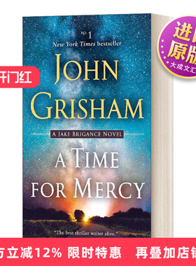 英文原版 A Time for Mercy 宽恕时刻 Jake Brigance Book 3 约翰·格里森姆John Grisham 英文版 进口英语原版书籍