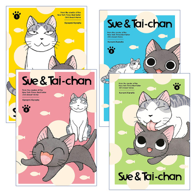 英文原版 Sue & Tai-Chan 苏与太婵系列4册 日本幽默漫画 甜甜私房猫作者Konami Kanata湖南彼方新作 英文版 进口英语原版书籍
