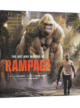 精装 英文原版 The Art And Making Of Rampage 狂暴 世纪浩劫 狂暴巨兽 电影艺术画册设定集 英文版 进口英语原版书籍
