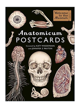 英文原版 Anatomicum Postcard Box 欢迎来到博物馆系列 解剖学明信片 英文版 进口英语原版书籍