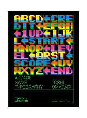 英文原版 Arcade Game Typography The Art of Pixel Type 街机游戏字体像素字体艺术 英文版 进口英语原版书籍