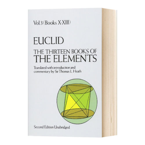 欧几里得：几何原本3 英文原版 Thirteen Books of Elements: Volume 3 Euclid 几何之父欧几里得代表作