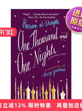 英文原版 One Thousand and One Nights 一千零一夜 天方夜谭 复述版 黎巴嫩女作家哈南·谢赫Hanan al-Shaykh 进口英语原版书籍