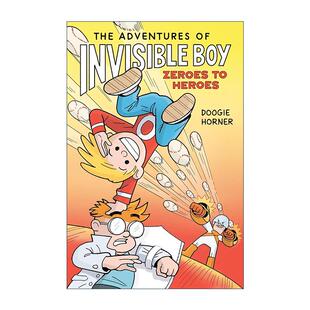 隐形男孩历险记2 The Boy 英文原版 儿童超级英雄漫画 进口英语原版 英文版 Adventures 书籍 Invisible 杜奇?霍纳