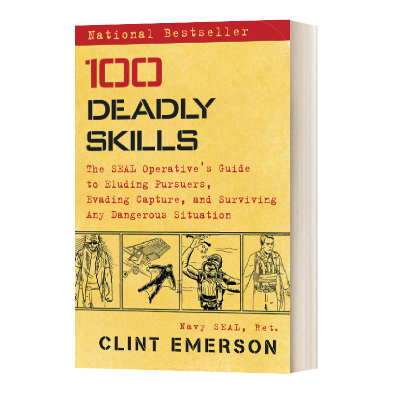 英文原版 100 Deadly Skills 100项致命技能 海豹突击队 ClintEmerson 英文版 进口英语原版书籍 书籍/杂志/报纸 原版其它 原图主图