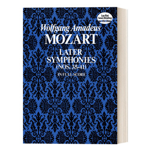 Nos. 书籍 进口英语原版 Score Later Symphonies 莫扎特晚期交响乐 英文版 英文原版 全谱 Full