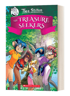 英文原版 Thea Stilton and the Treasure Seekers 1 女版老鼠记者与寻宝者1 精装 西娅姐妹冒险故事 英文版 进口英语原版书籍