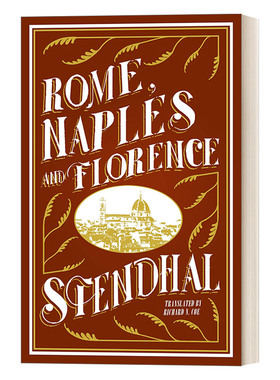 英文原版 Rome Naples and Florence 罗马 那不勒斯和佛罗伦萨 司汤达 Alma经典文学 英文版 进口英语原版书籍