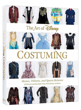 【迪士尼服装设计典藏版】精装 角色人物衣服介绍 英文原版The Art of Disney Costuming 公主、英雄、服装详细介绍艺术书Disney