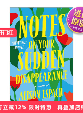 英文原版 Notes on Your Sudden Disappearance 关于你突然失踪的笔记 NRP年度书籍 英文版 进口英语原版书籍