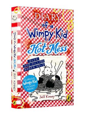 英文原版 Diary of a Wimpy Kid Hot Mess Book 19 小屁孩日记19 一团糟 英文版 进口英语原版书籍