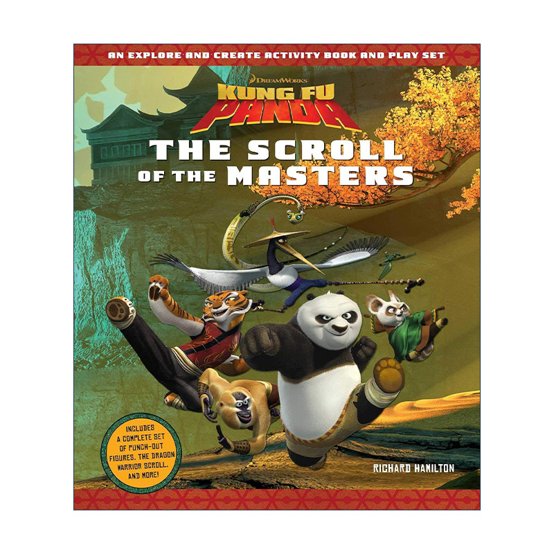 英文原版 Kung Fu Panda the Scroll of the Masters 功夫熊猫 大师卷轴 精装活动书 英文版 进口英语原版书籍