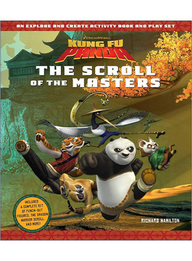 英文原版 Kung Fu Panda the Scroll of the Masters 功夫熊猫 大师卷轴 精装活动书 英文版 进口英语原版书籍