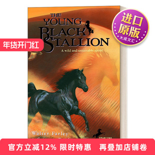 英文原版 The Young Black Stallion 黑神驹系列 年轻的黑神驹 野性而不可驯服的灵魂! Walter Farley 小说 英文版 进口英语书籍
