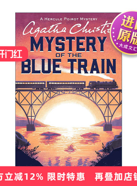 英文原版 The Mystery of the Blue Train The Official Authorized Edition 蓝色列车之谜 阿加莎侦探小说 波洛系列 英文版