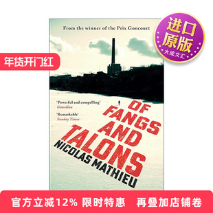 英文原版 Of Fangs and Talons 动物战争 法国龚古尔文学奖得主尼古拉?马修 英文版 进口英语原版书籍