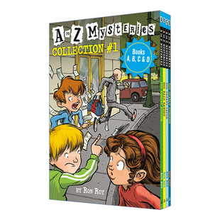 英文原版 A to Z Mysteries Boxed Set Collection #1 Books A  B  C  & D A to Z神秘案件系列A-D四册盒装套装 进口英语原版书籍