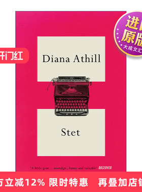 英文原版 Stet 原句保留 戴安娜·阿西尔编辑生涯回忆录 英文版 进口英语原版书籍