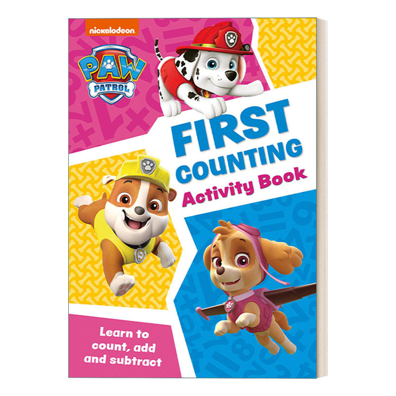 英文原版 paw patrol first counting activity book 跟着汪汪队学数