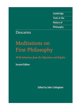 英文原版 Descartes: Meditations on First Philosophy 笛卡尔 第一哲学沉思集 剑桥哲学史文本系列 英文版 进口英语原版书籍