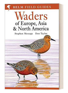英文原版 Waders of Europe  Asia and North America 欧亚北美涉水鸟图鉴 英文版 进口英语原版书籍