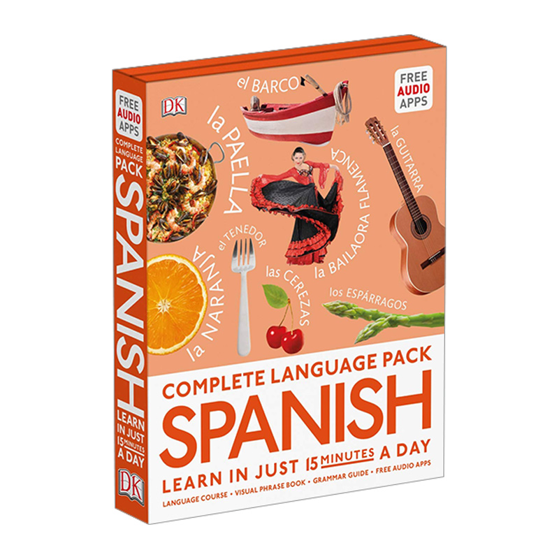 英文原版 Spanish 西班牙语 精装 Complete Language Pack Spanish 完整的西班牙语语言包 英文版 进口英语原版书籍