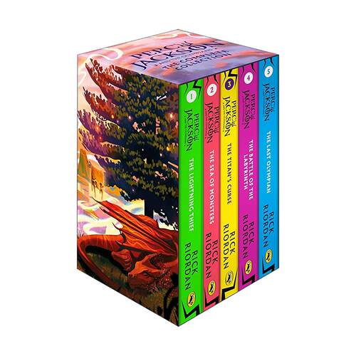 英文原版 Percy Jackson and the Olympians Boxset 波西杰克逊 奥林匹亚众神系列5册盒装 英文版 进口英语原版书籍