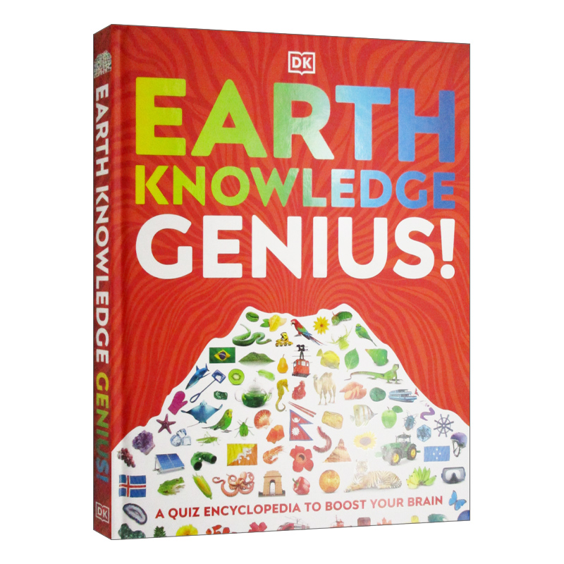 英文原版 Earth Knowledge Genius DK 地球知识大检测 精装 少儿图解科普百科 英文版 进口英语原版书籍