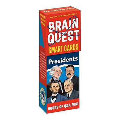英文原版 Brain Quest Presidents Smart Cards 大脑任务总统认知卡 美国250周年版 英文版 进口英语原版书籍