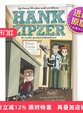 英文原版 Hank Zipzer 07 Help Somebody Get Me Out of Fourth Grade 汉克历险记7谁能把我从四年级救出来 英文版 进口英语书籍