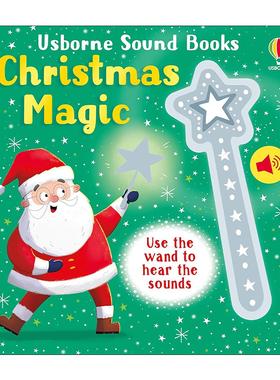 英文原版 Wand Books Christmas Magic 魔杖之书 圣诞节魔法 Usborne尤斯伯恩儿童互动发声纸板绘本 英文版 进口英语原版书籍