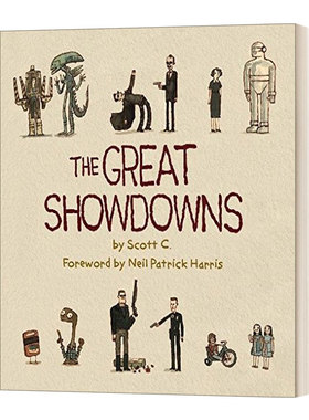 英文原版 The Great Showdowns  Scott Campbell的异想电影插画 英文版 进口英语原版书籍