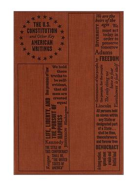 英文原版 The U.S. Constitution and Other Key American Writings 美国宪法及其他重要著作 第2版 软精装皮质封面词云经典