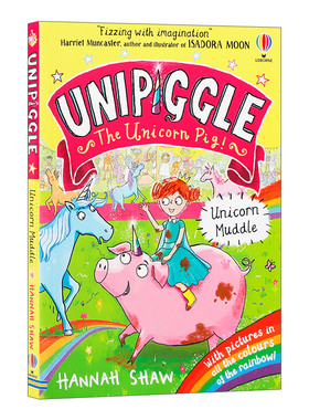 独角猪 独角兽泥潭 英文原版 Usborne Unipiggle: Unicorn Muddle 尤斯伯恩儿童全彩幽默搞笑章节桥梁书 英文版 进口英语原版书籍