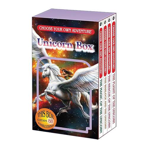 英文原版 Choose Your Own Adventure 4-Book Boxed Set Unicorn Box 惊险岔路口系列 独角兽 4册盒装套装 英文版 进口英语书籍