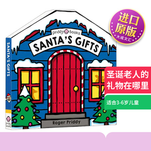 Find Gifts 绘本 And 英文版 书籍儿童图书 英文原版 异形纸板书 Santa Search 礼物在哪里 圣诞老人 进口英语原版 拉拉操作书