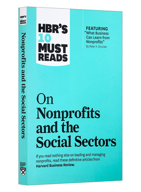 现货 英文原版 HBR's 10 Must Reads on Nonprofits and the Social Sectors哈佛商业评论的10篇必读文章关于非营利组织和社会部门