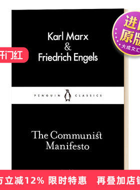 正版现货 英文原版 The Communist Manifesto 共产党宣言 小黑书系列 英文版 进口原版书籍